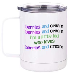 Berries And Cream 12 oz Stainless Steel Tumbler Cup