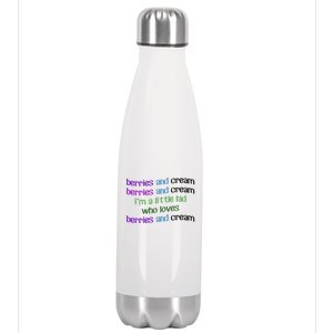 Berries And Cream Stainless Steel Insulated Water Bottle