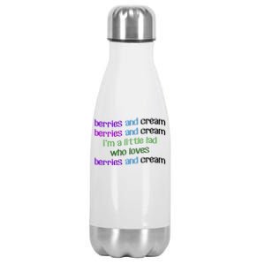 Berries And Cream Stainless Steel Insulated Water Bottle