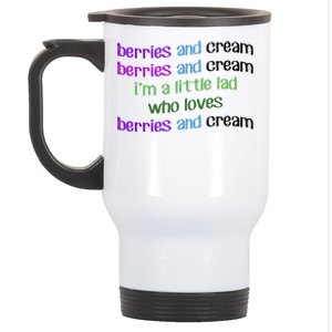 Berries And Cream Stainless Steel Travel Mug