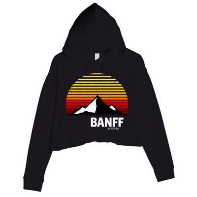 Banff Alberta Canada Rocky Mountain Cute Gift Crop Fleece Hoodie