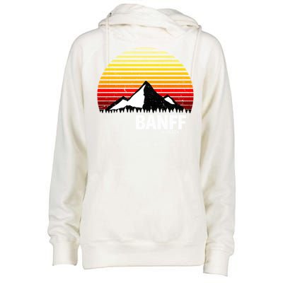 Banff Alberta Canada Rocky Mountain Cute Gift Womens Funnel Neck Pullover Hood