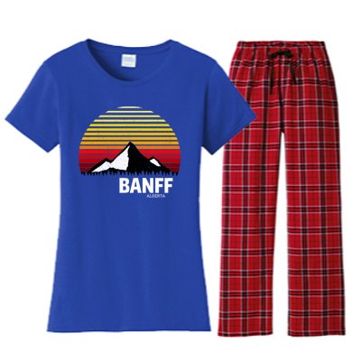 Banff Alberta Canada Rocky Mountain Cute Gift Women's Flannel Pajama Set