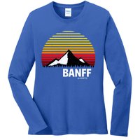 Banff Alberta Canada Rocky Mountain Cute Gift Ladies Long Sleeve Shirt