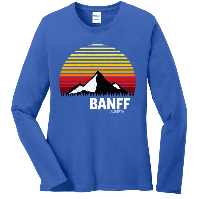 Banff Alberta Canada Rocky Mountain Cute Gift Ladies Long Sleeve Shirt