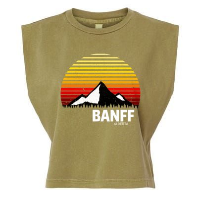 Banff Alberta Canada Rocky Mountain Cute Gift Garment-Dyed Women's Muscle Tee