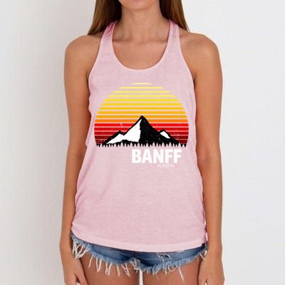 Banff Alberta Canada Rocky Mountain Cute Gift Women's Knotted Racerback Tank