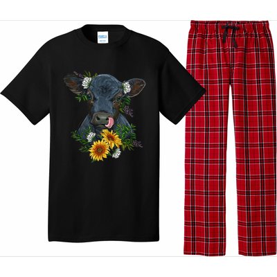 Black Angus Calf Cow Farm Animals Farmer Cow Farming Pajama Set