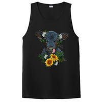 Black Angus Calf Cow Farm Animals Farmer Cow Farming PosiCharge Competitor Tank