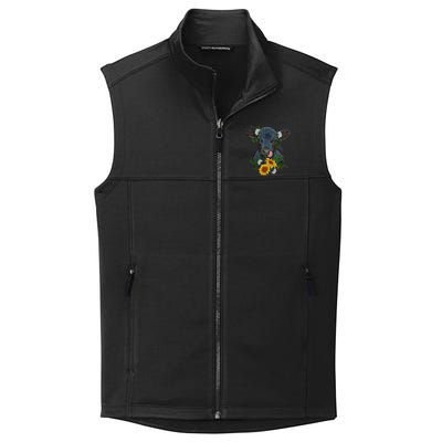 Black Angus Calf Cow Farm Animals Farmer Cow Farming Collective Smooth Fleece Vest