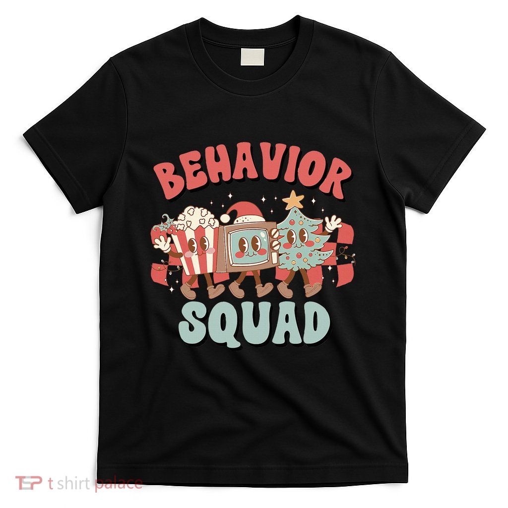 Behavioral Analyst Christmas Behavior Squad Aba Therapist T-Shirt