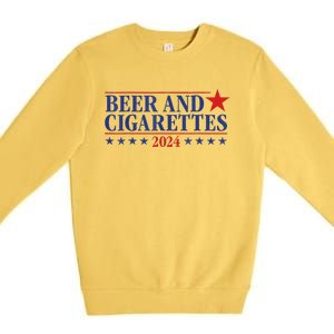 Beer And Cigarettes 2024 Premium Crewneck Sweatshirt