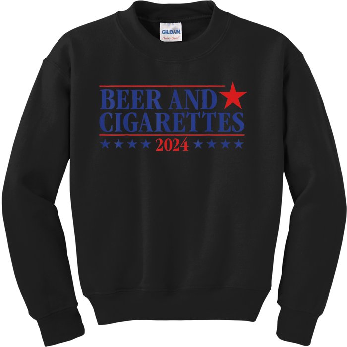 Beer And Cigarettes 2024 Kids Sweatshirt