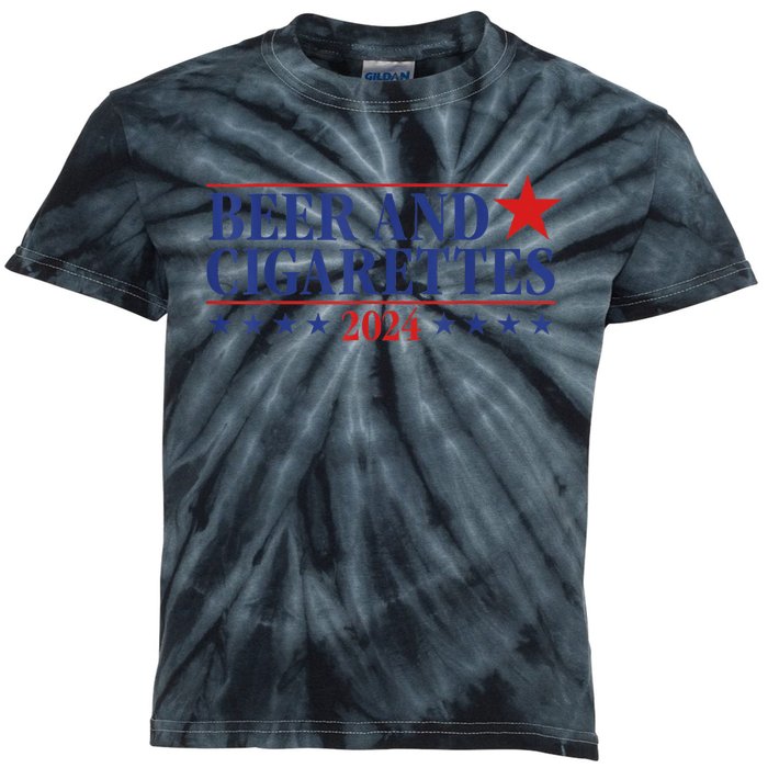 Beer And Cigarettes 2024 Kids Tie-Dye T-Shirt