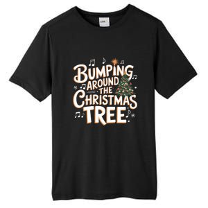 Bumping Around Christmas Tree Funny Christmas Pregnant Gift Tall Fusion ChromaSoft Performance T-Shirt