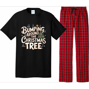 Bumping Around Christmas Tree Funny Christmas Pregnant Gift Pajama Set