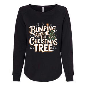 Bumping Around Christmas Tree Funny Christmas Pregnant Gift Womens California Wash Sweatshirt