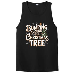 Bumping Around Christmas Tree Funny Christmas Pregnant Gift PosiCharge Competitor Tank