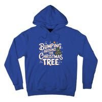 Bumping Around Christmas Tree Funny Christmas Pregnant Gift Tall Hoodie