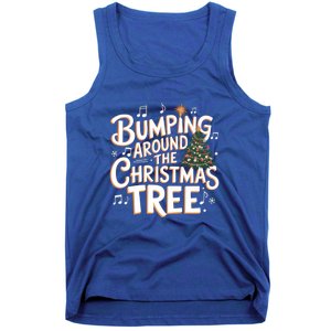 Bumping Around Christmas Tree Funny Christmas Pregnant Gift Tank Top