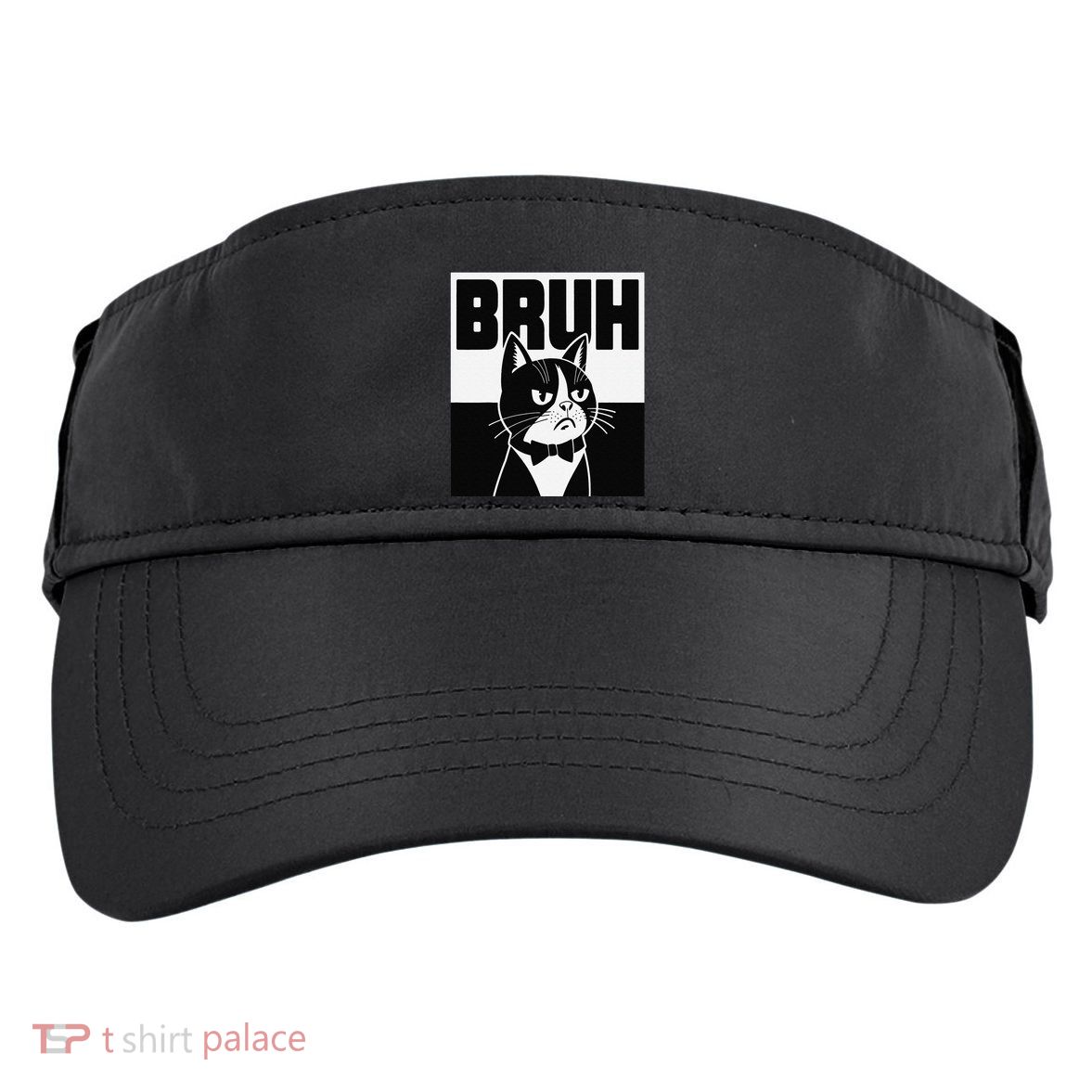 Bruh Angry Cat Funny Antisocial Hillarious Message Sarcasm Adult Drive Performance Visor