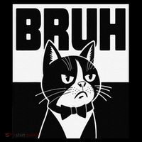 Bruh Angry Cat Funny Antisocial Hillarious Message Sarcasm Mug
