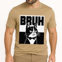 Bruh Angry Cat Funny Antisocial Hillarious Message Sarcasm Performance Shirt