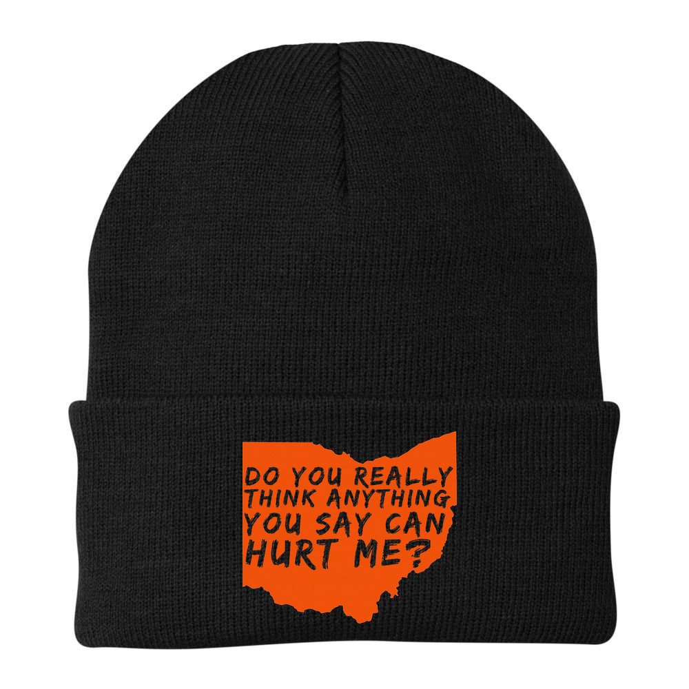 Being A Cleveland Fan Funny Sports Beanie