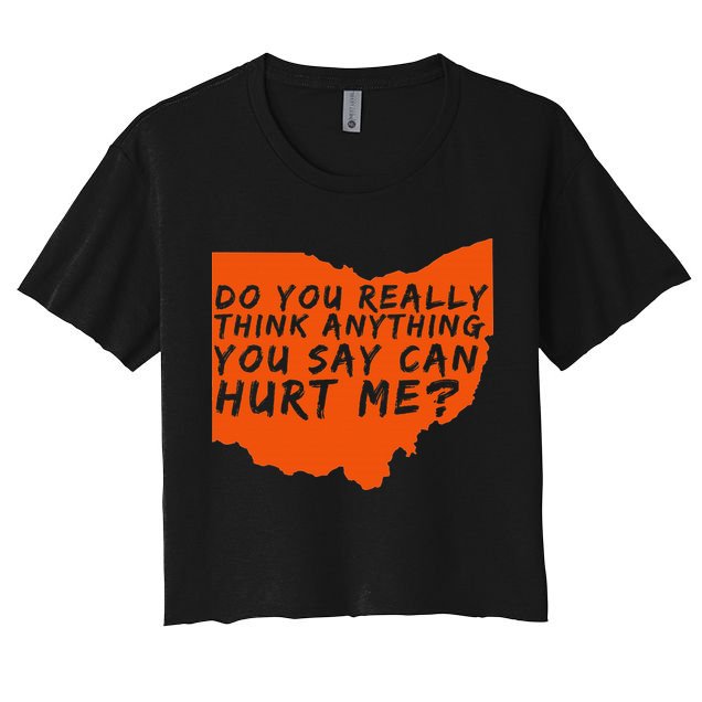 Being A Cleveland Fan Funny Sports Women's Crop Top Tee