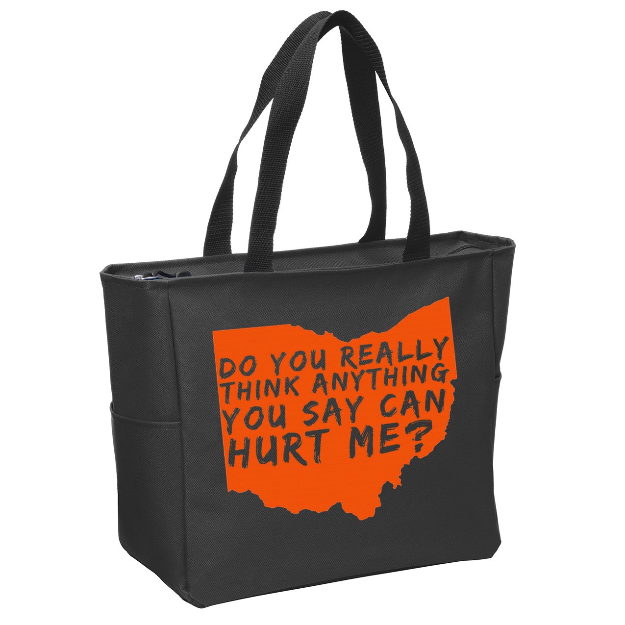 Being A Cleveland Fan Funny Sports Zip Tote Bag