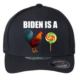 Biden A Cock Sucker Funny Flexfit Unipanel Trucker Cap