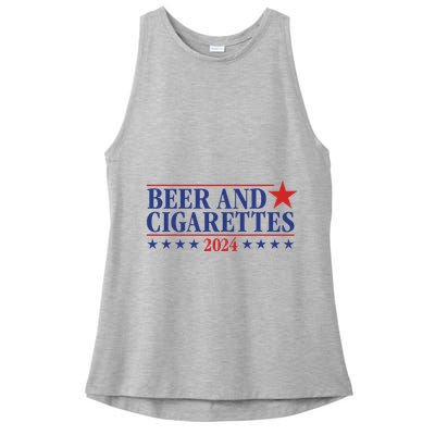 Beer And Cigarettes 2024 Ladies PosiCharge Tri-Blend Wicking Tank