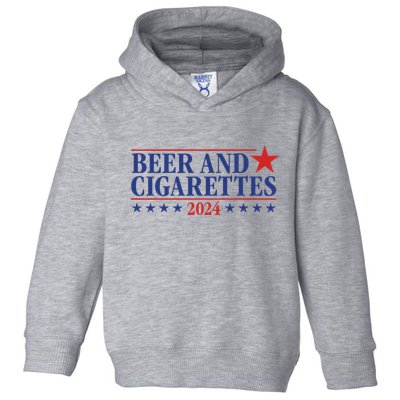 Beer And Cigarettes 2024 Toddler Hoodie