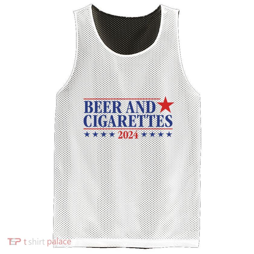 Beer And Cigarettes 2024 Mesh Reversible Basketball Jersey Tank