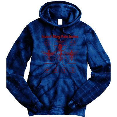 Bullet Ant Cool Vintage Insect Gifts Insect Sting Pain Index Retro Tie Dye Hoodie