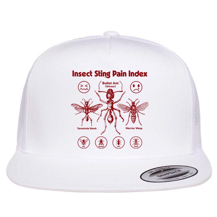 Bullet Ant Cool Vintage Insect Gifts Insect Sting Pain Index Retro Flat Bill Trucker Hat