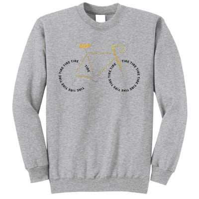 Bicycle Anatomy Cute Cycling Is Life Gift Tall Sweatshirt