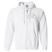 Bicycle Anatomy Cute Cycling Is Life Gift Full Zip Hoodie