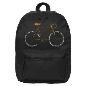 Bicycle Anatomy Cute Cycling Is Life Gift 16 in Basic Backpack