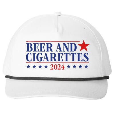 Beer And Cigarettes 2024 Snapback Five-Panel Rope Hat