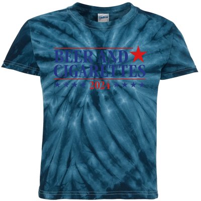 Beer And Cigarettes 2024 Kids Tie-Dye T-Shirt