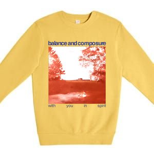 Balance And Composure With You In Spirit Premium Crewneck Sweatshirt