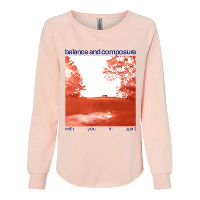 Balance And Composure With You In Spirit Womens California Wash Sweatshirt