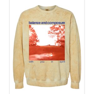 Balance And Composure With You In Spirit Colorblast Crewneck Sweatshirt