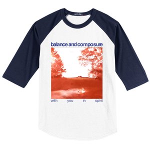 Balance And Composure With You In Spirit Baseball Sleeve Shirt