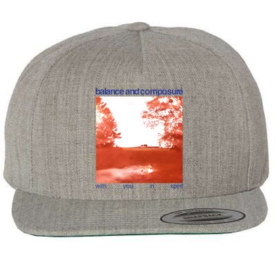 Balance And Composure With You In Spirit Wool Snapback Cap