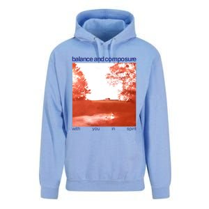 Balance And Composure With You In Spirit Unisex Surf Hoodie