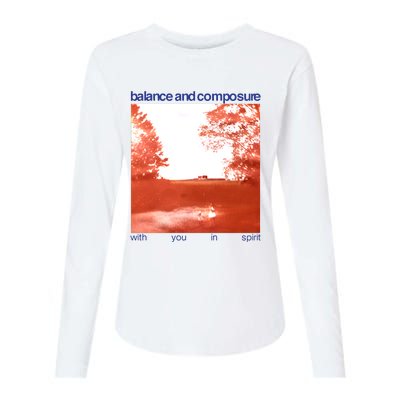 Balance And Composure With You In Spirit Womens Cotton Relaxed Long Sleeve T-Shirt