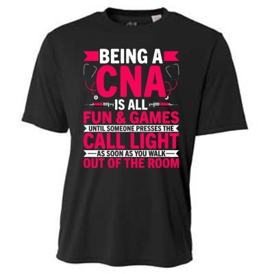 Being A Cna Is All Fun & Games Cna Medical Nursing Nurse Cooling Performance Crew T-Shirt