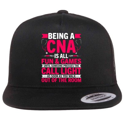 Being A Cna Is All Fun & Games Cna Medical Nursing Nurse Flatbill Hat